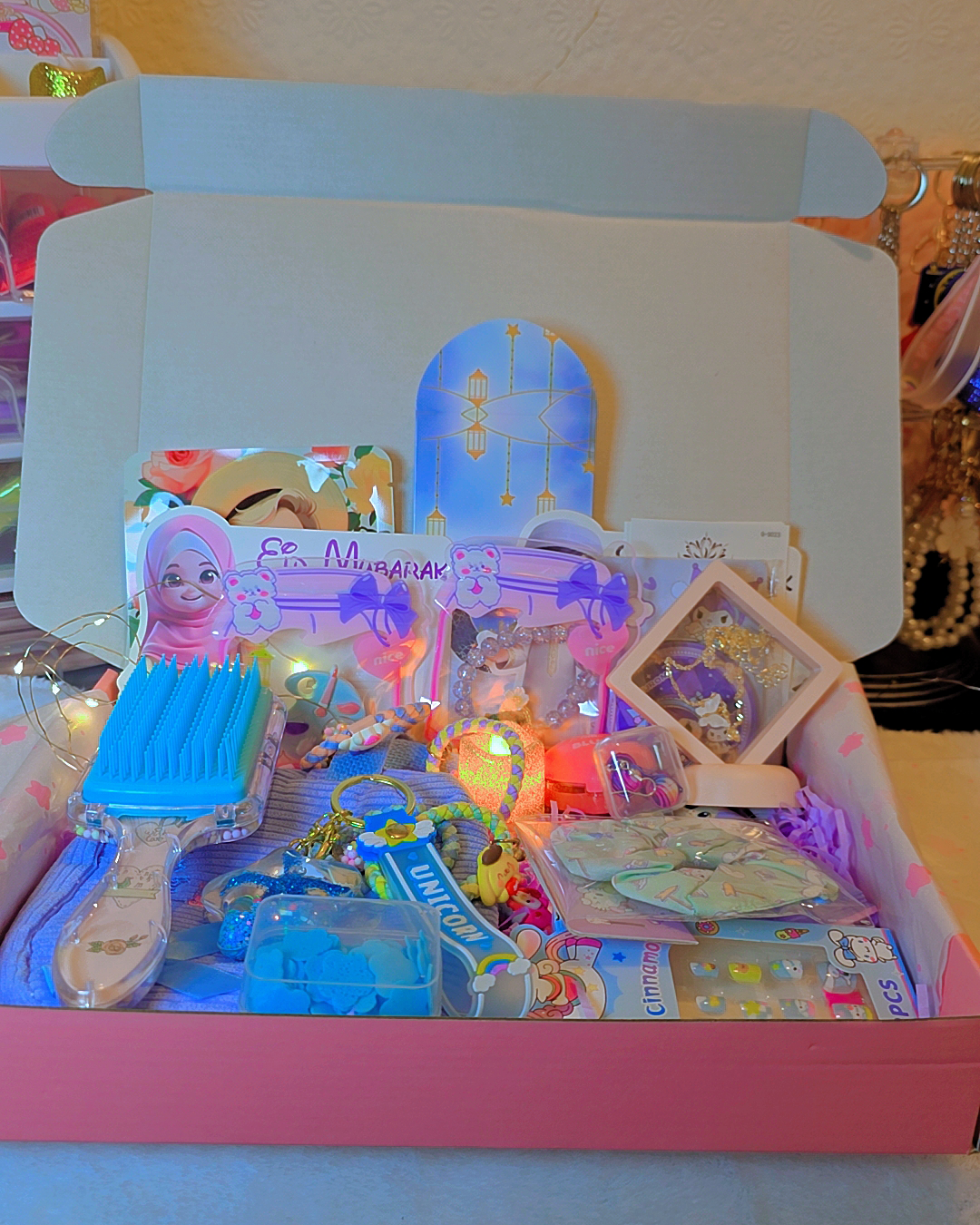 Eid gift box theme sky Blue - Image 2